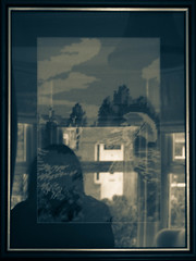 tapestry, reflection, window, selfie