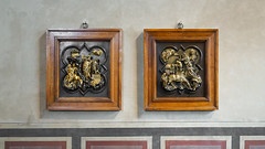 Brunelleschi and Ghiberti, Sacrifice of Isaac (competition panels)