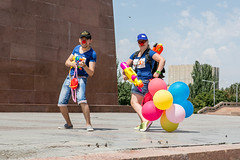 Bishkek, Kirgizië (Kirgizstan), clowns