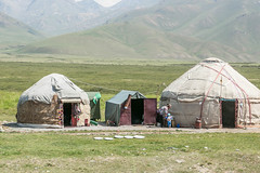 Bishkek, Kirgizië (Kirgizstan), yurts