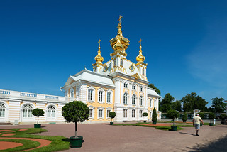 Grand Peterhof Palace. Peter and Paul Church