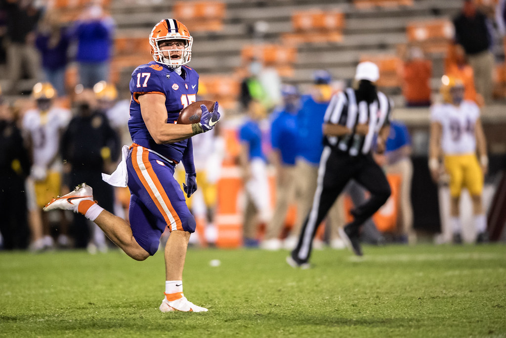 Clemson Football Photo of Kane Patterson and pittsburgh