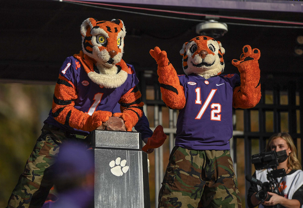 Clemson Football Photo of howardsrock and The Tiger and Tiger Cub and pittsburgh