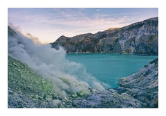 Ijen crater at dawn