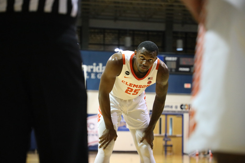 Clemson Basketball Photo of Aamir Simms and purdue