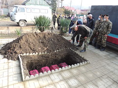Захоронение останков неизвестных солдат