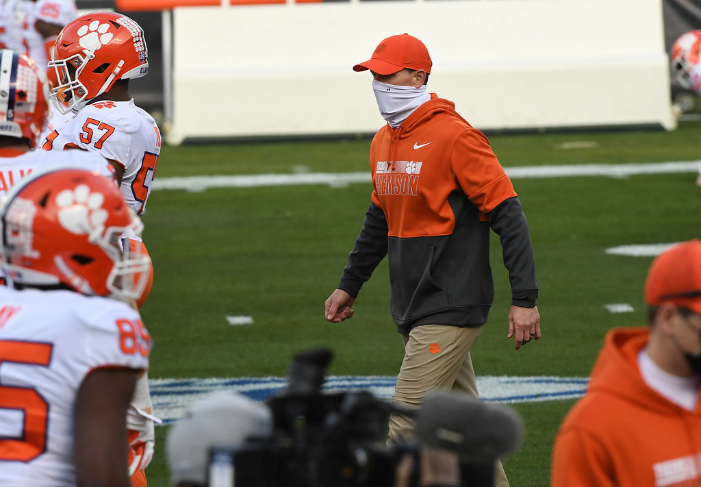 Clemson Football Photo of Brent Venables and notredame and accchampionship