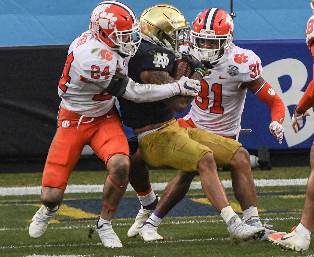Clemson Football Photo of Nolan Turner and notredame and accchampionship