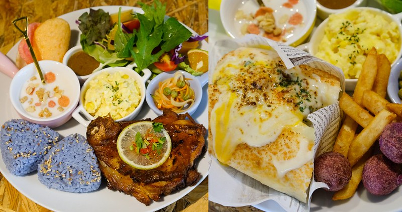 【台南美食】小曼谷 泰式手作早午餐！蝶豆花飯糰好特別！東區巷弄內唯美餐廳！