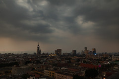 Ciudad de México: contaminación, nubes, lluvia