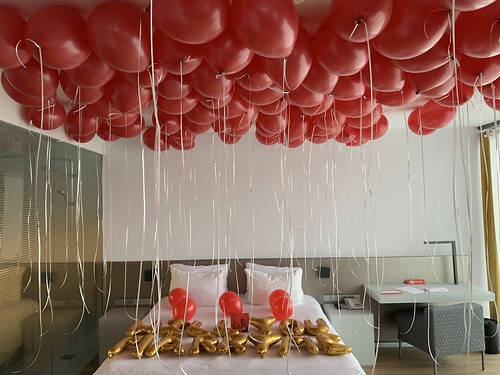 Helium Balloons Anniversary Rem Koolhaas Suite NHOW Hotel Rotterdam