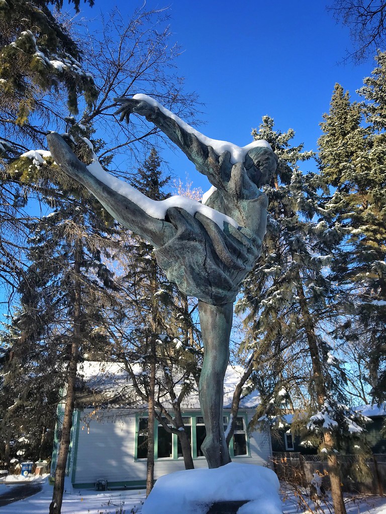 Winter in the Leo Mol Sculpture Garden