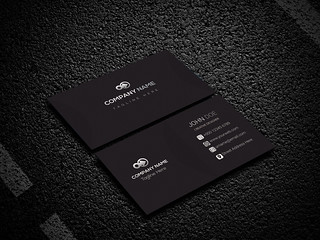 Creative Black Color Business Card