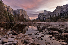 Reflection of Yosemite Valley