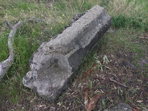 Piece of old concrete in Plenty Gorge Parklands, Mernda