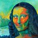 Parapfrase. Mona Lisa in sunset. Oil on canvas.