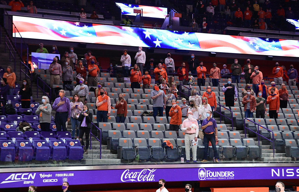 Clemson Basketball Photo of Fans and Florida State