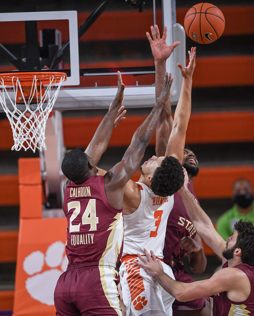 Clemson Basketball Photo of Chase Hunter and Florida State