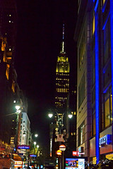 Empire State Building at Night ESB 34th St & 8th Ave Midtown Manhattan New York City NY P00767 DSC_9489