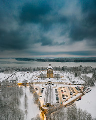 Pažaislis Monastery in winter | Kaunas aerial #10/365