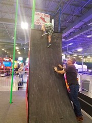 Helping Everett Up The Warped Wall