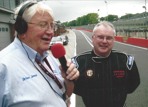 Brian Jones post race with Keith Waite at Brands