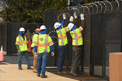 Washington DC Lockdown 30 - Installing Barbed Wire