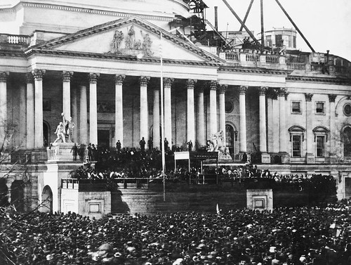 First Inauguration of Abraham Lincoln, 1861. A different crowd from those who are now launching the Third Civil War., From FlickrPhotos