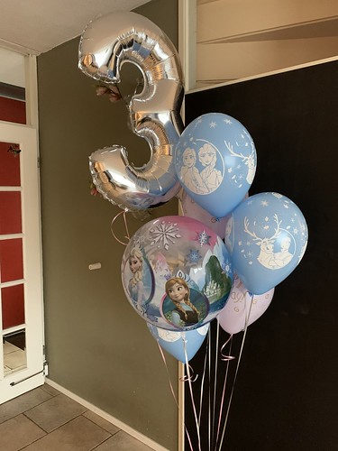 Ballonboeket Verjaardag 3 Jaar Disney Frozen