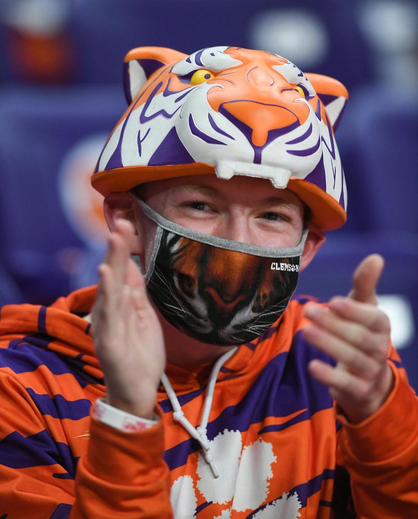 Clemson Basketball Photo of Fans and Virginia