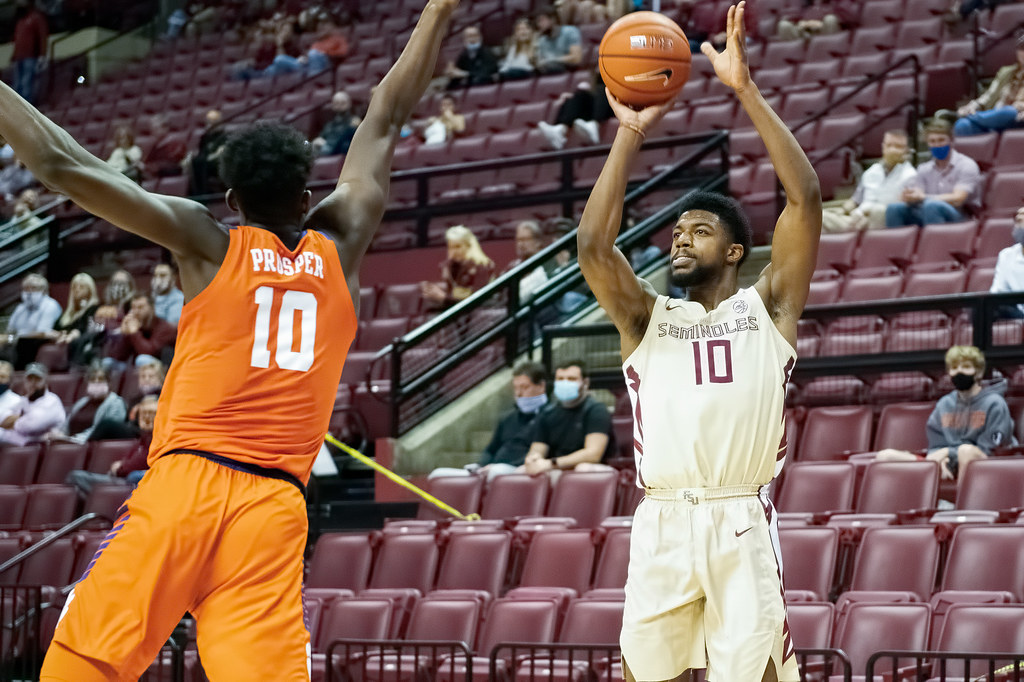 Clemson Basketball Photo of Olivier-Maxence Prosper and Florida State