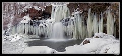 Akron Falls Frozen Pano (Explored)