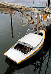 Dinghy at the Chesapeake Bay Maritime Museum in St Michaels Maryland