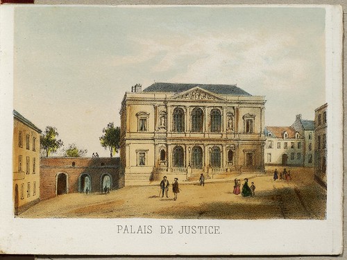 Palais de Justice lithographie 19e