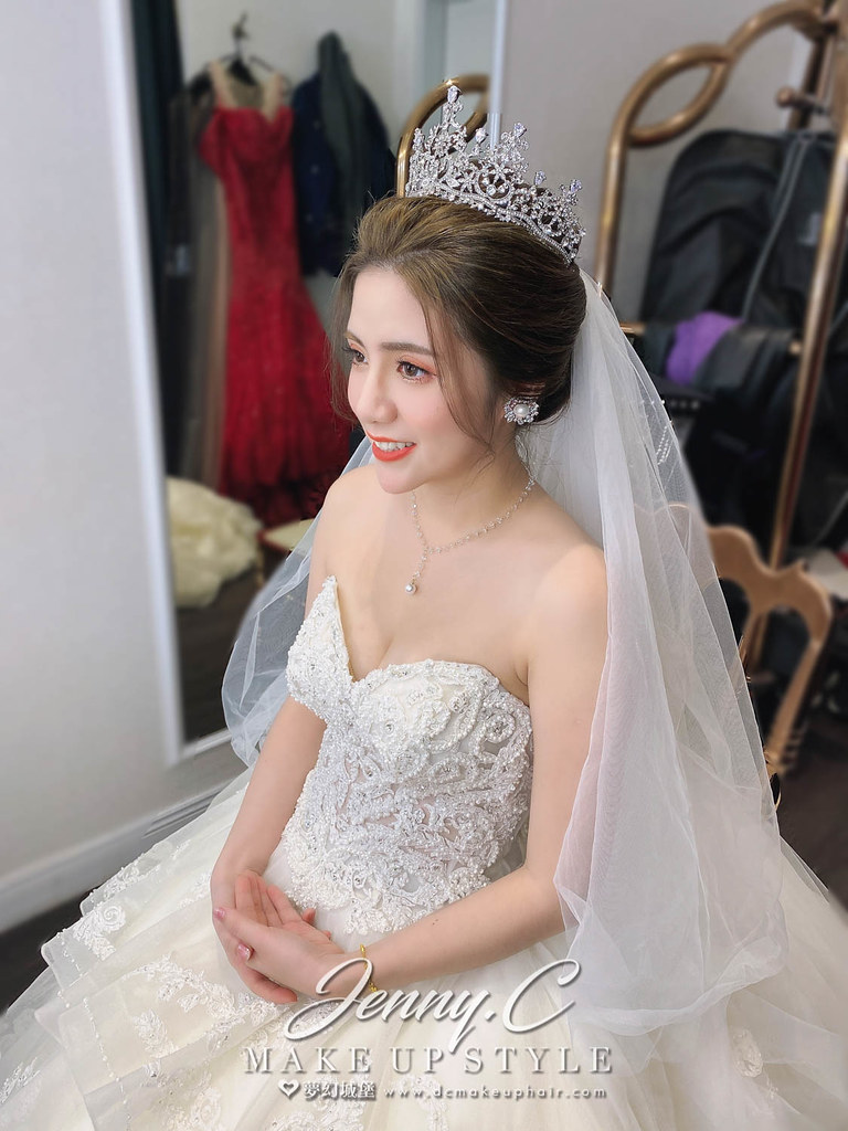 【新秘蓁妮】bride 可涵 訂結婚造型 / 龍鳳掛,公主風