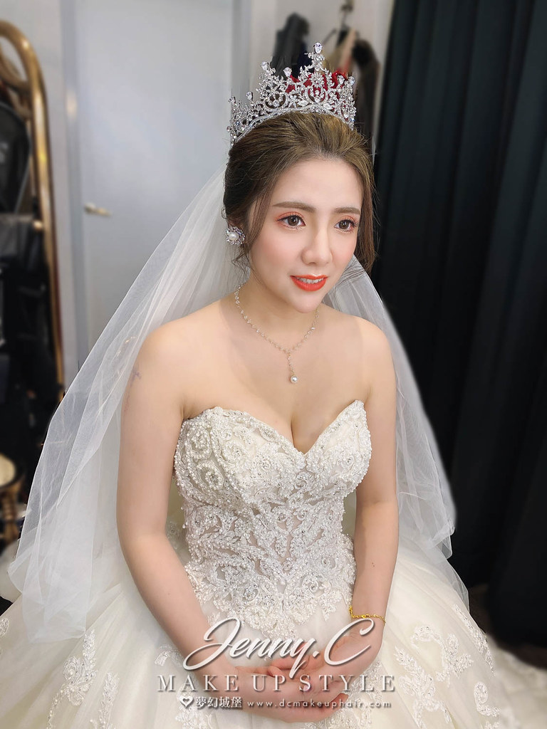 【新秘蓁妮】bride 可涵 訂結婚造型 / 龍鳳掛,公主風