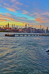 Sunset Hues & Midtown Views from Grand Ferry Park Brooklyn New York City NY P00801 DSC_0370