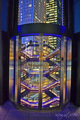 The Vessel Level 7 Elevator at Blue Hour Hudson Yards Manhattan New York City NY P00803 DSC_2548