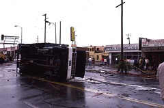 Tornado hits Los Angeles. March 1, 1983