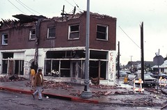 Tornado hits Los Angeles. March 1, 1983