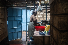 Preparing tea at Simon and Sylvia Kiruja’s dairy farm in Meru, Kenya.