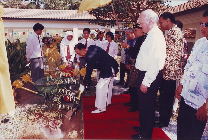 The official opening of the KTJ Herbal Garden in 1998