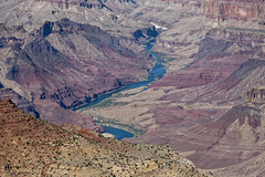 Watching the Colorado River As It Flows Through Grand Canyon National Park
