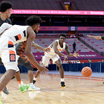 The Syracuse Orange take on the Clemson Tigers at the Carrier Dome in Syracuse N.Y, March 3, 2021