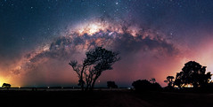 Milky Way setting at Herron Point, Western Australia