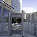 In preparation for the Derek Chauvin trial, security fencing surrounds the US District Court building in downtown Minneapolis, Minnesota
