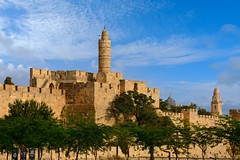 Jerusalem / Citadel wall / Minaret