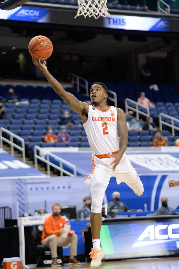 Clemson Basketball Photo of Al-Amir Dawes and miami and acctournament