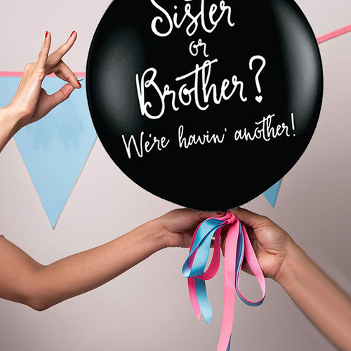 Gender Reveal Party Ballon Siter or Brother