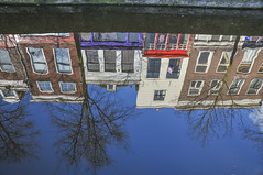Gracht in Delft Niederlande